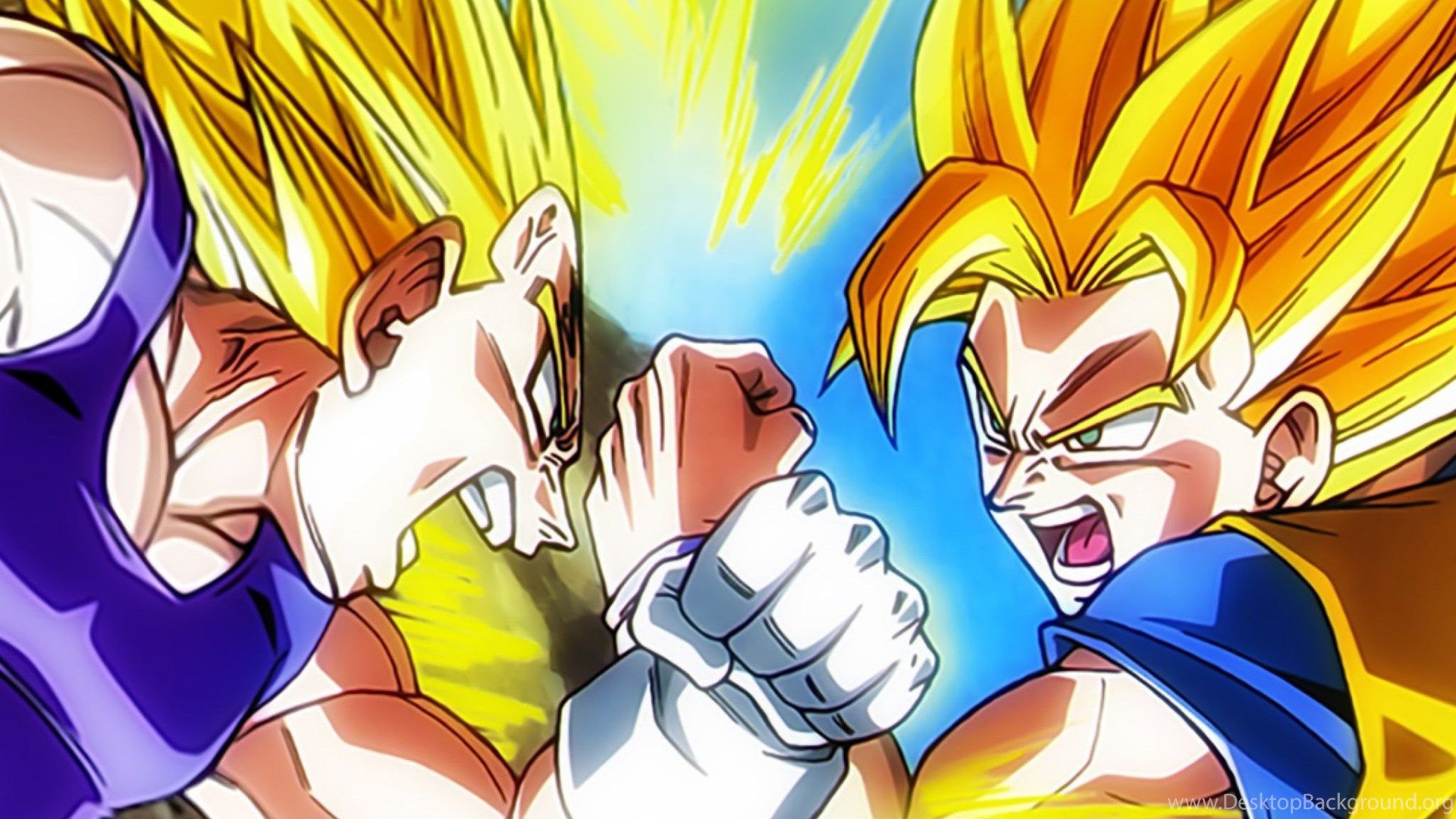 Goku Vs Majin Vegeta Wallpapers