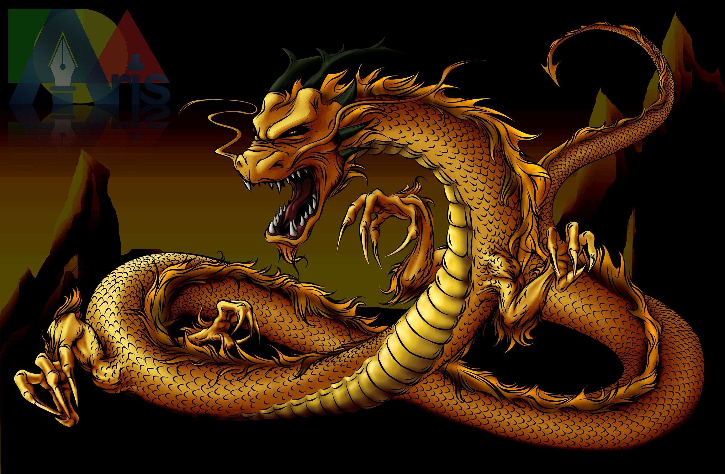 Gold Dragon Wallpapers