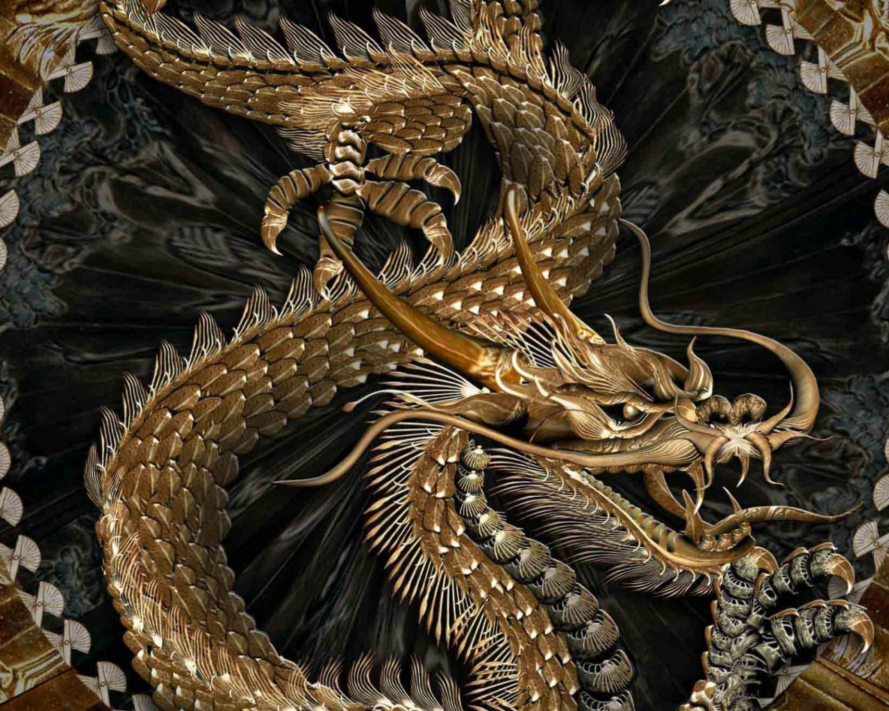 Gold Dragon Wallpapers