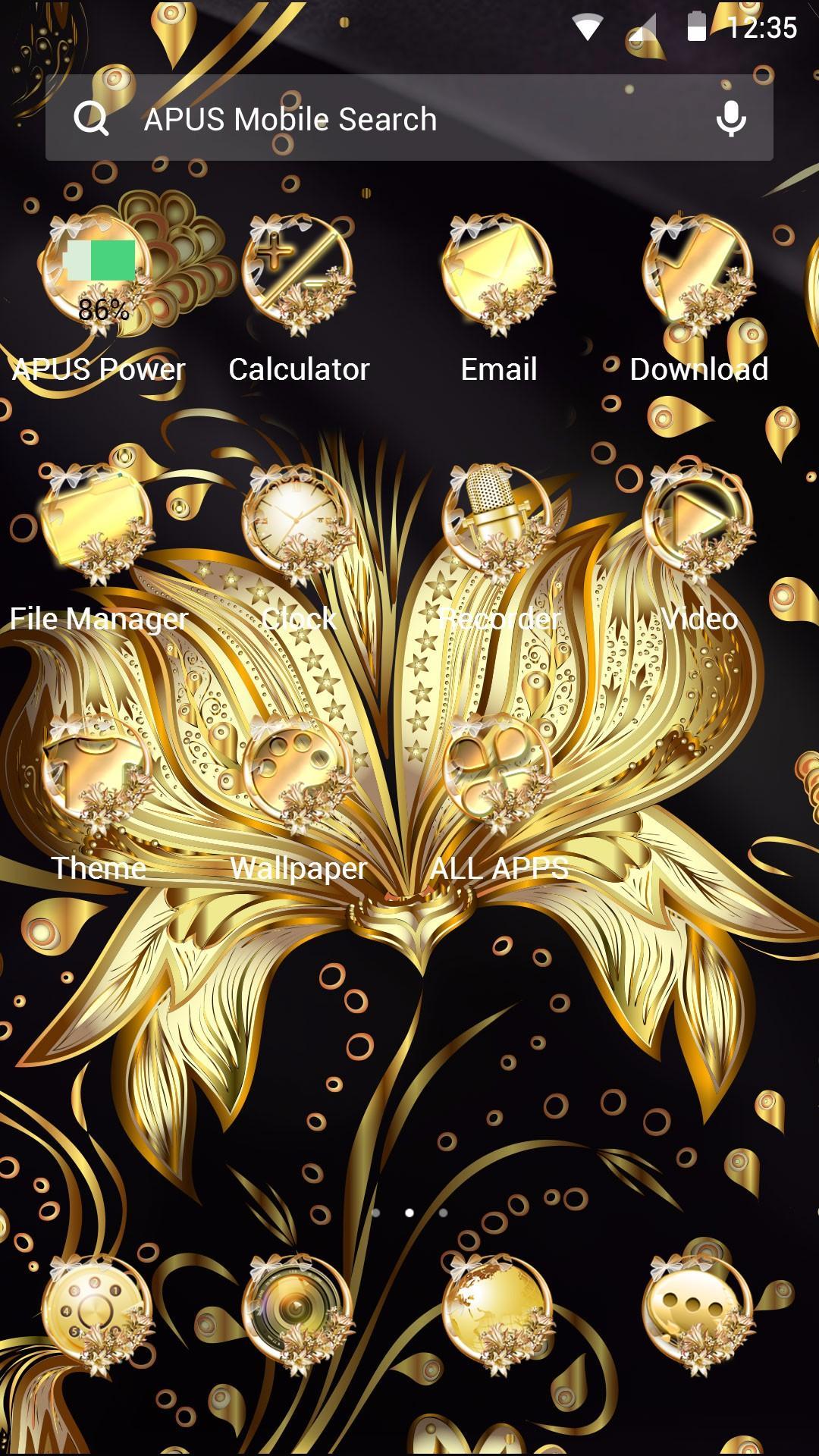 Gold Flower Wallpapers