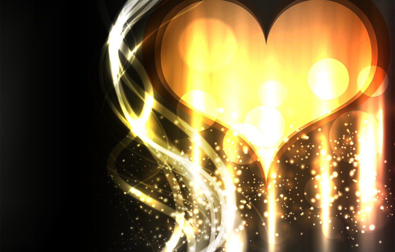 Gold Heart Wallpapers