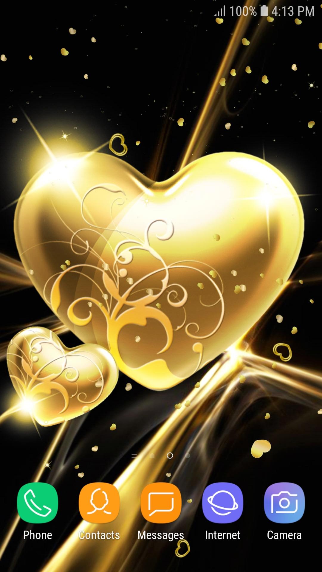 Gold Heart Wallpapers