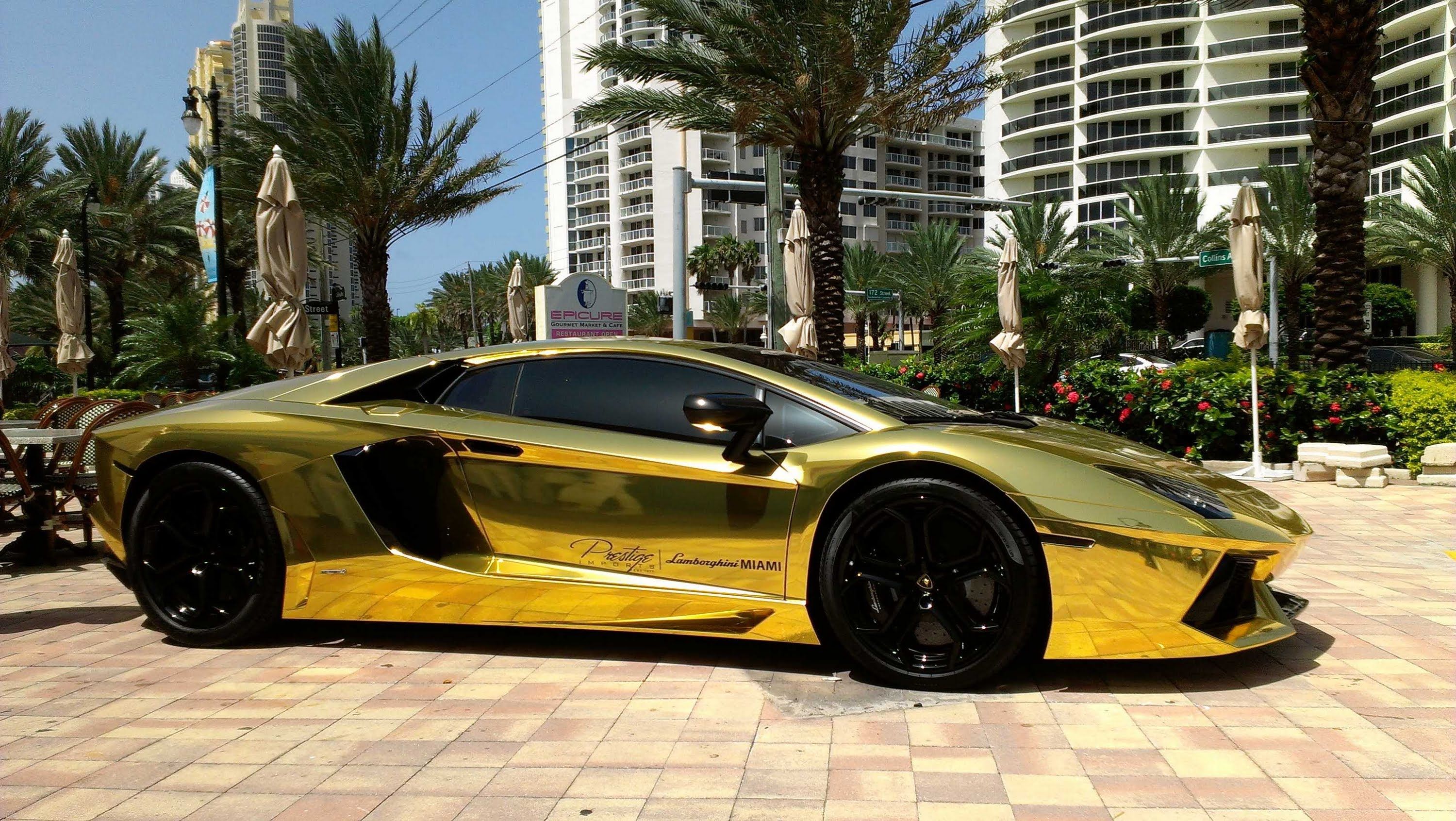 Gold Lamborghini Wallpapers