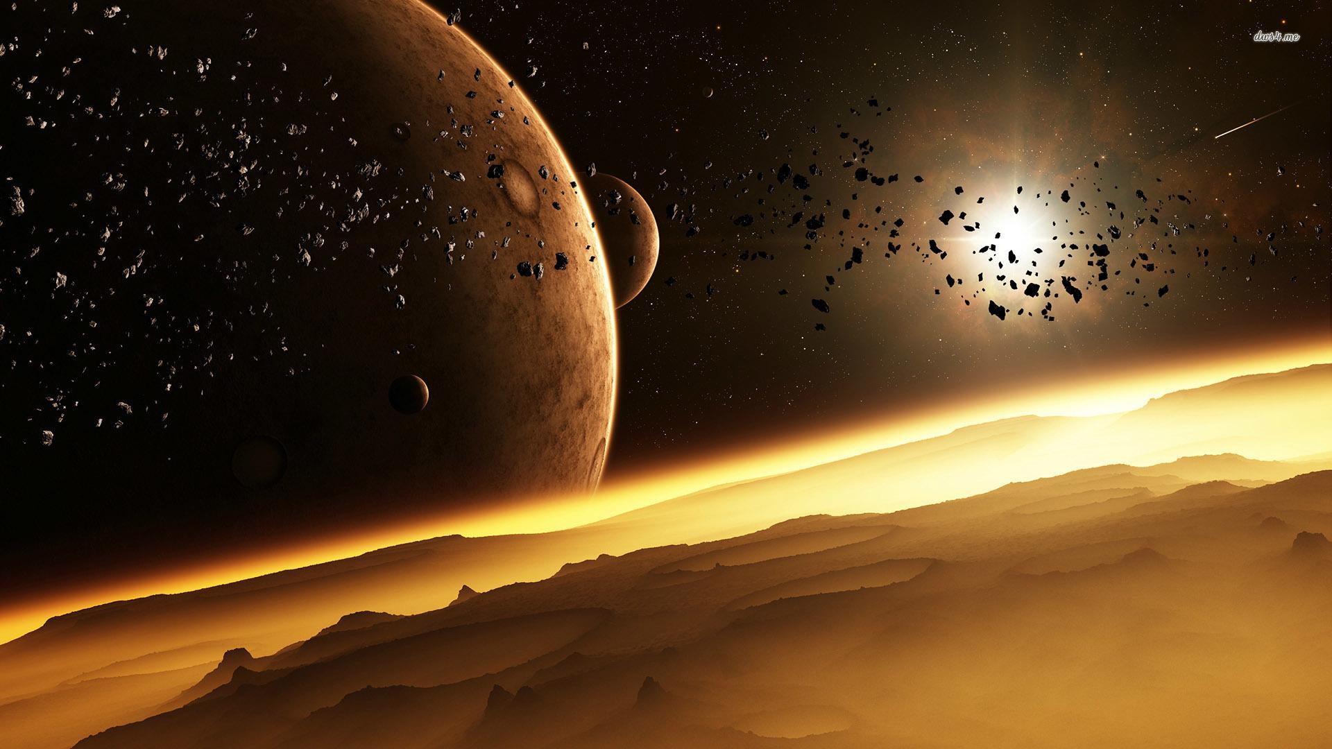 Gold Planet Wallpapers