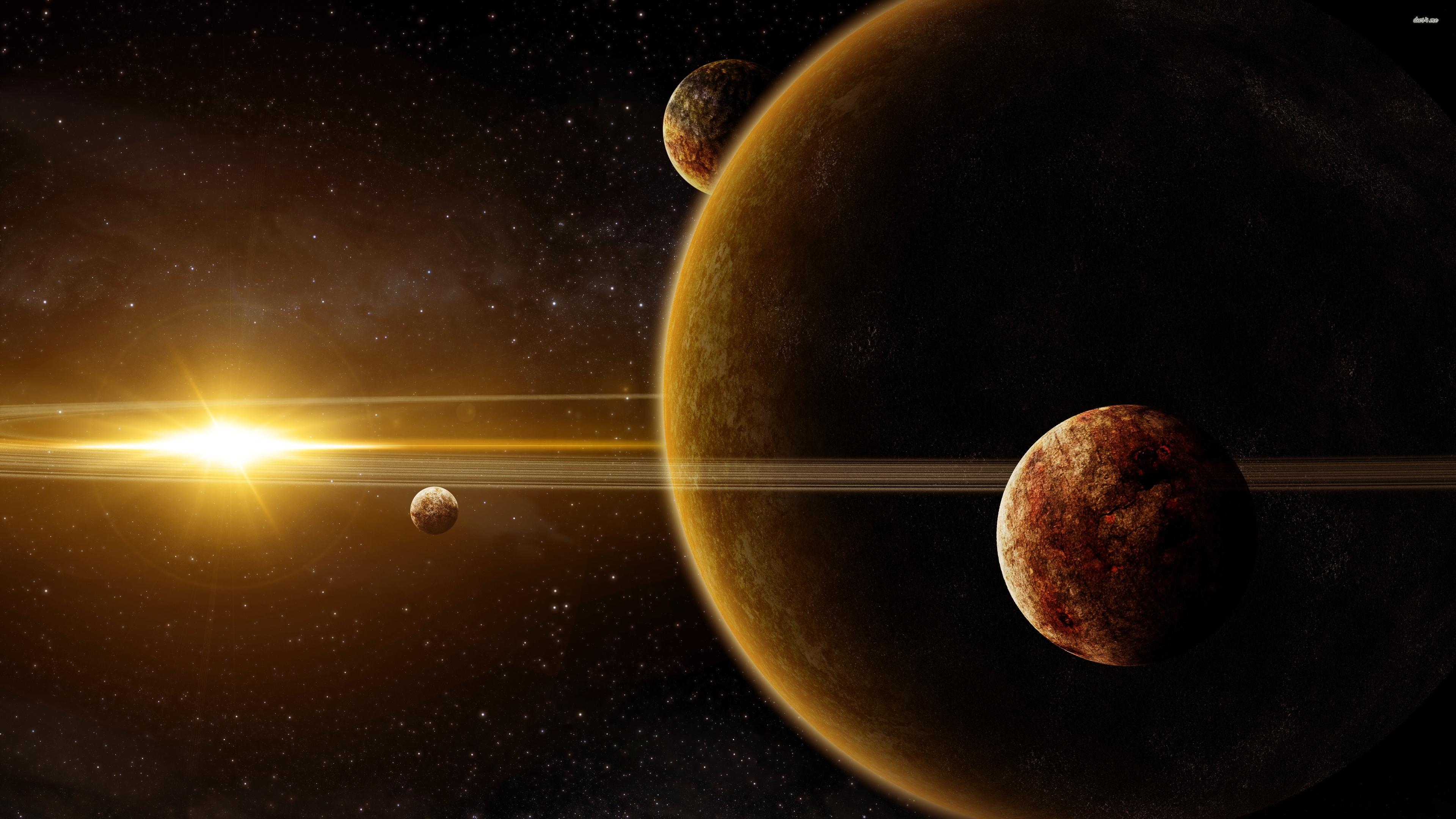 Gold Planet Wallpapers