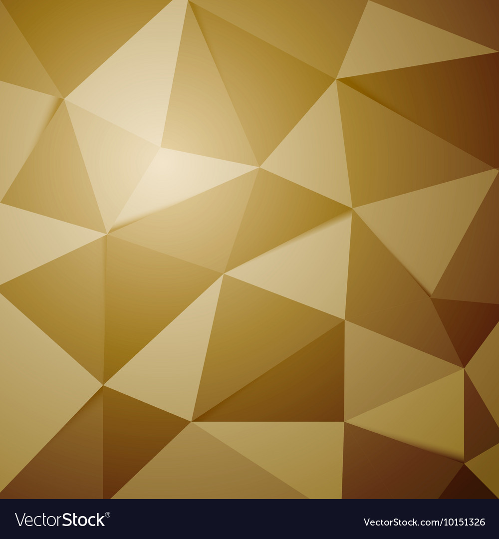 Gold Polygon Background