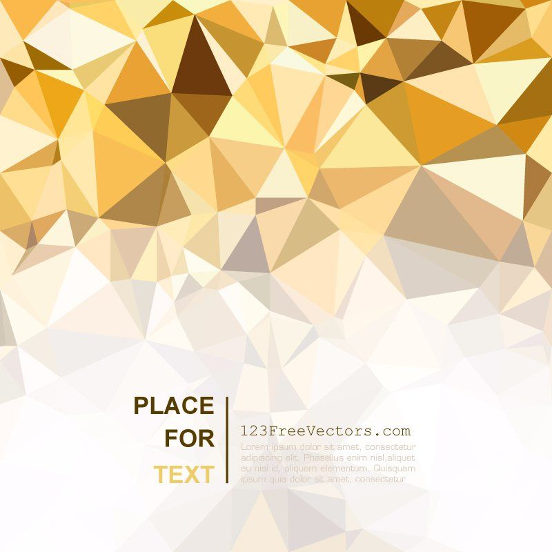 Gold Polygon Background