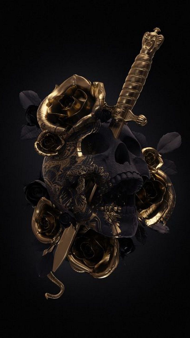 Gold Skull Wallpapers