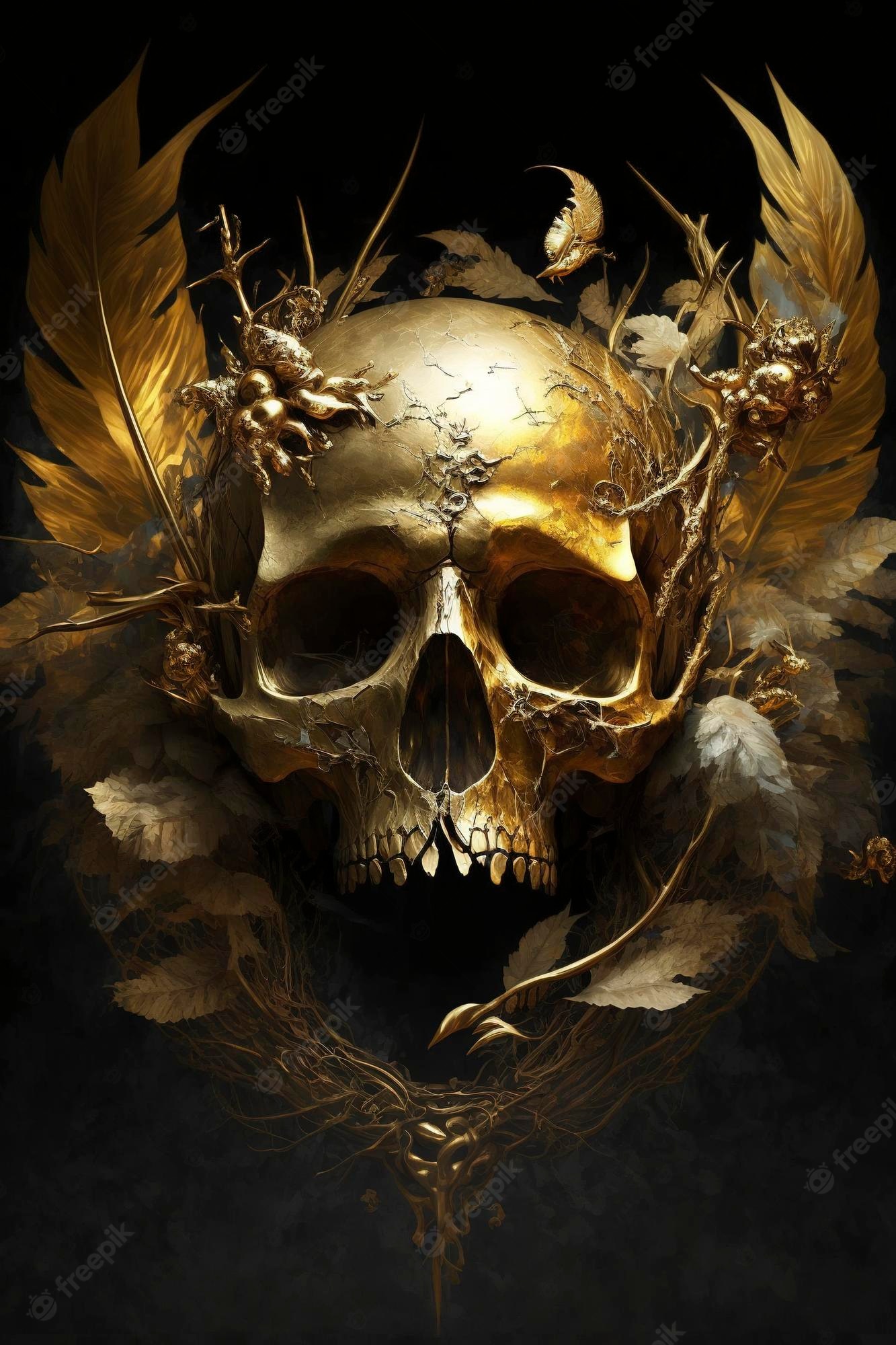 Gold Skull Wallpapers