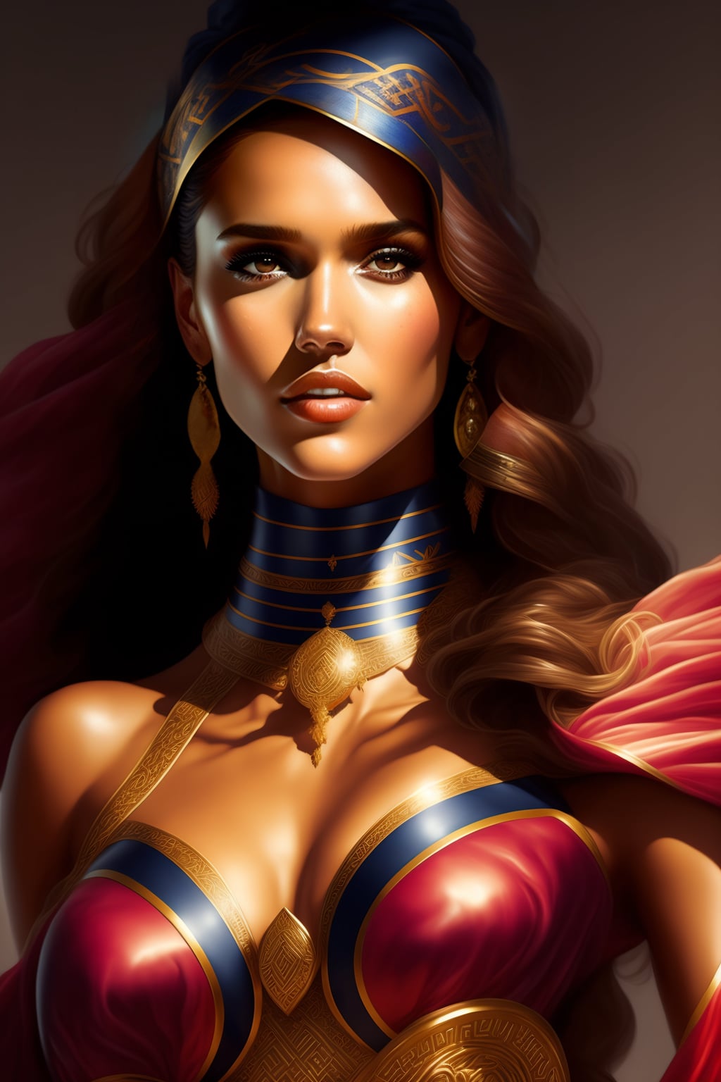 Gold Wonder Woman With Lasso Of Truth Art Wallpapers