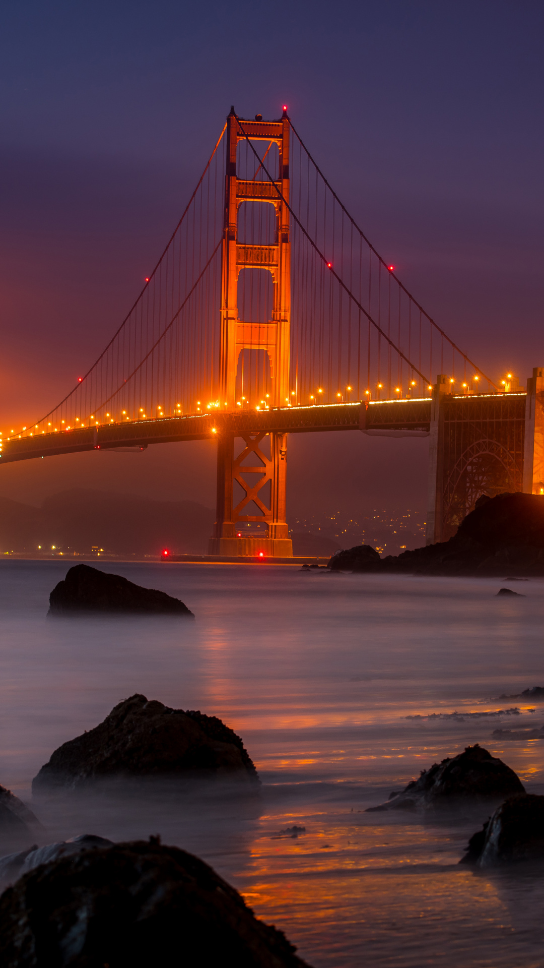 Golden Gate Bridge At Night Wallpapers