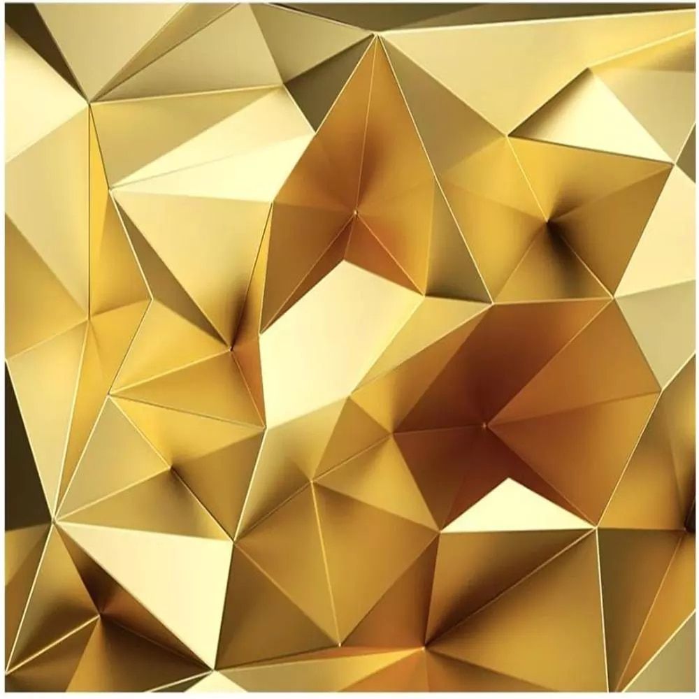 Golden Geometric Shapes Wallpapers