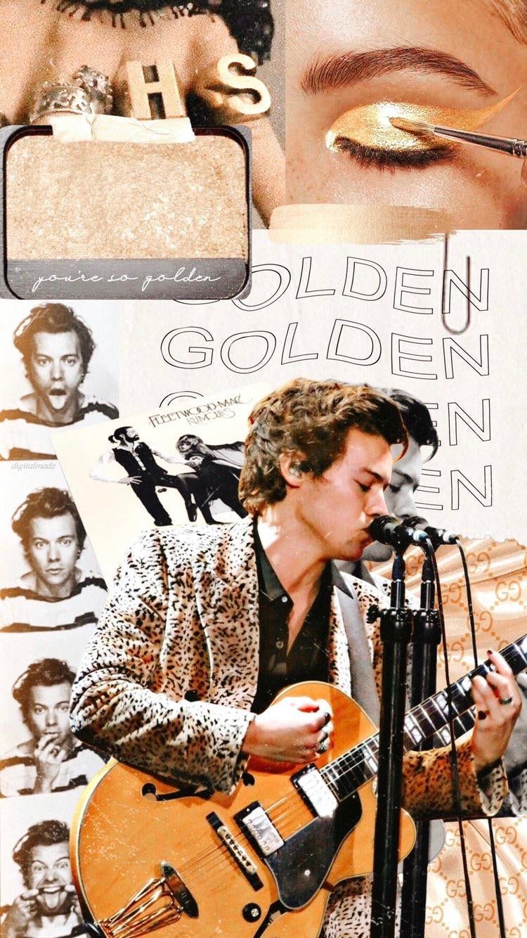 Golden Harry Styles Wallpapers