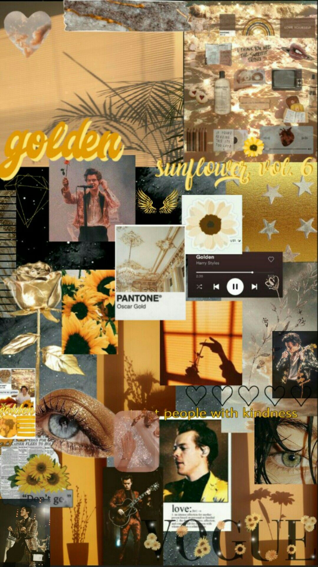 Golden Harry Styles Wallpapers