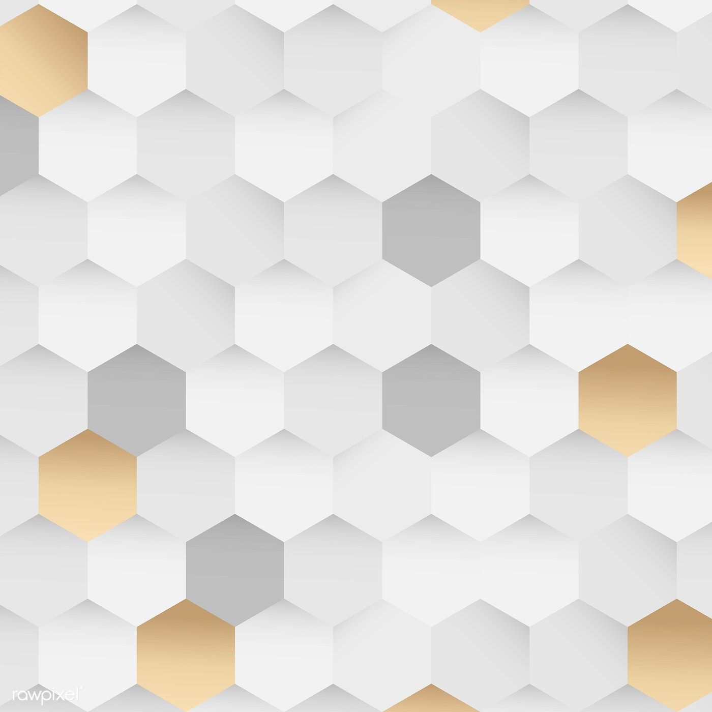 Golden Hexagon Wallpapers