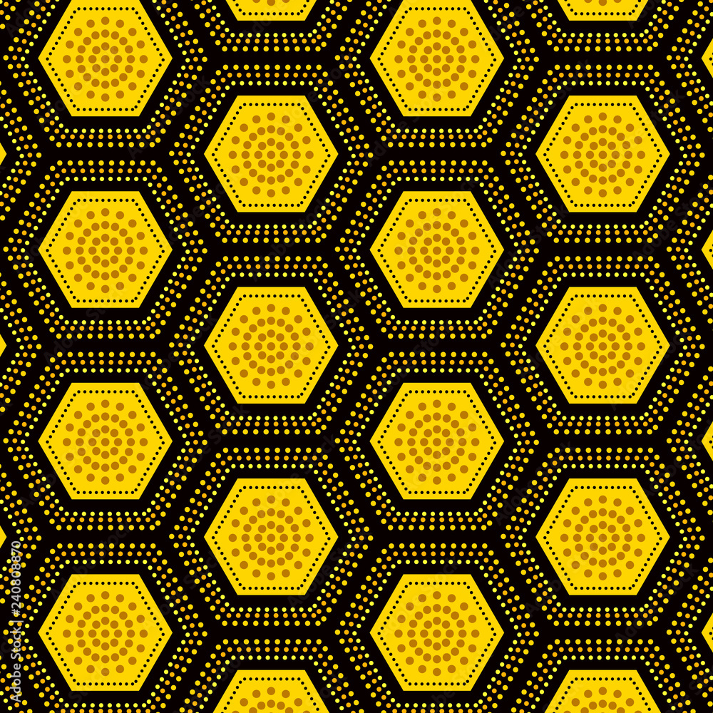 Golden Hexagon Wallpapers