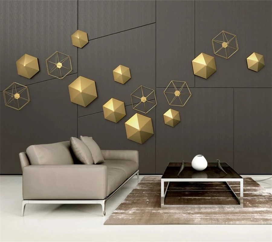 Golden Hexagon Wallpapers
