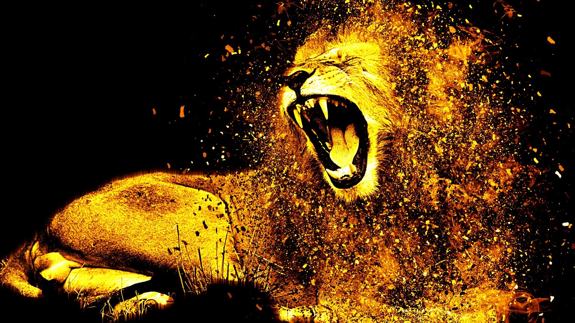 Golden Lion Wallpapers