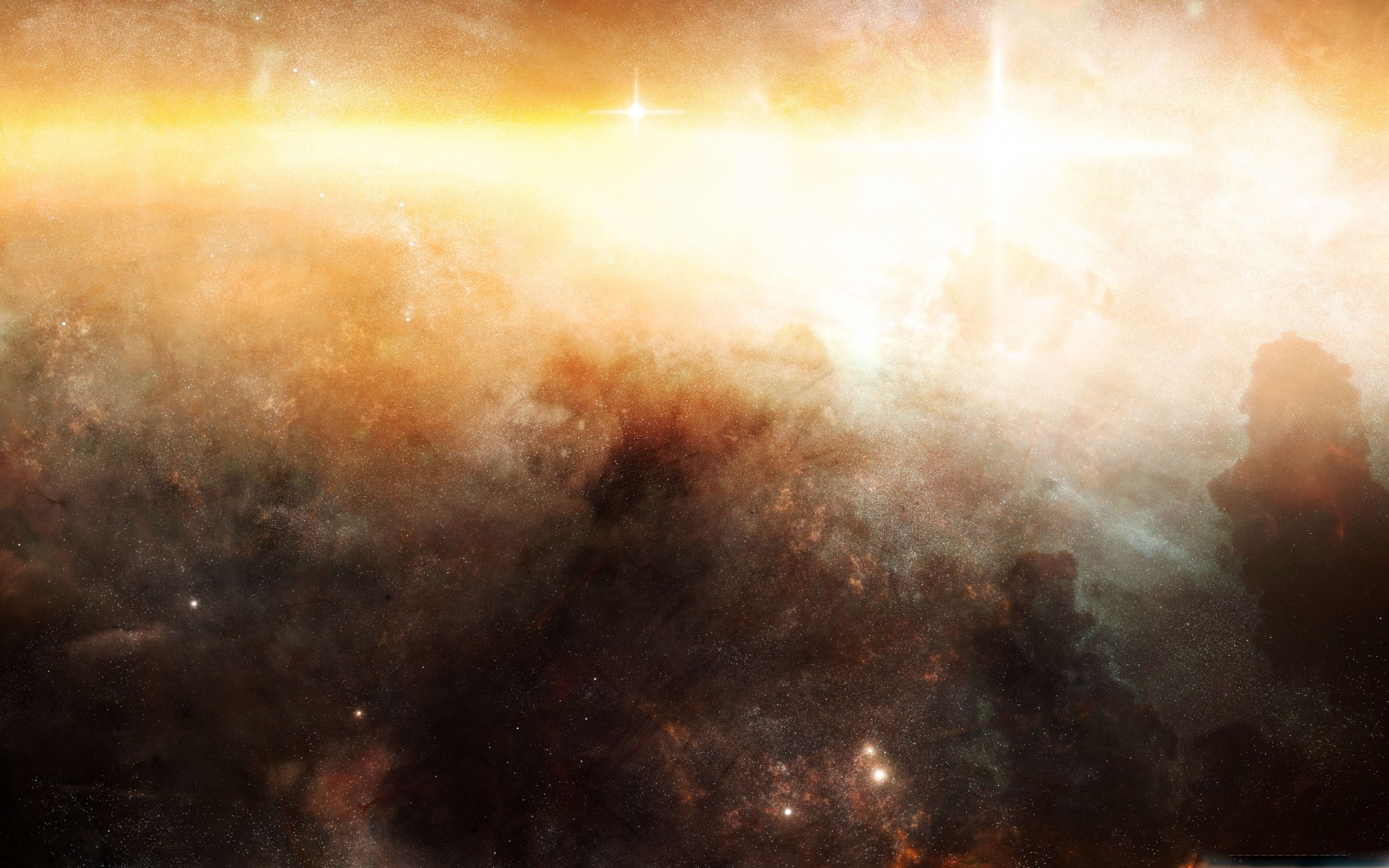 Golden Nebula Wallpapers