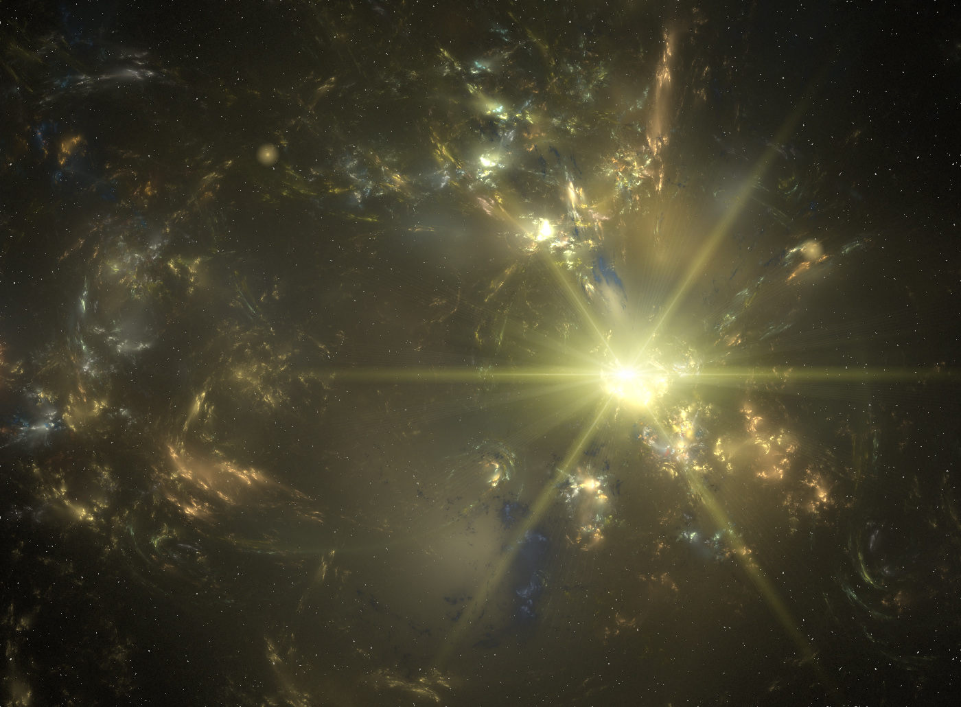 Golden Nebula Wallpapers