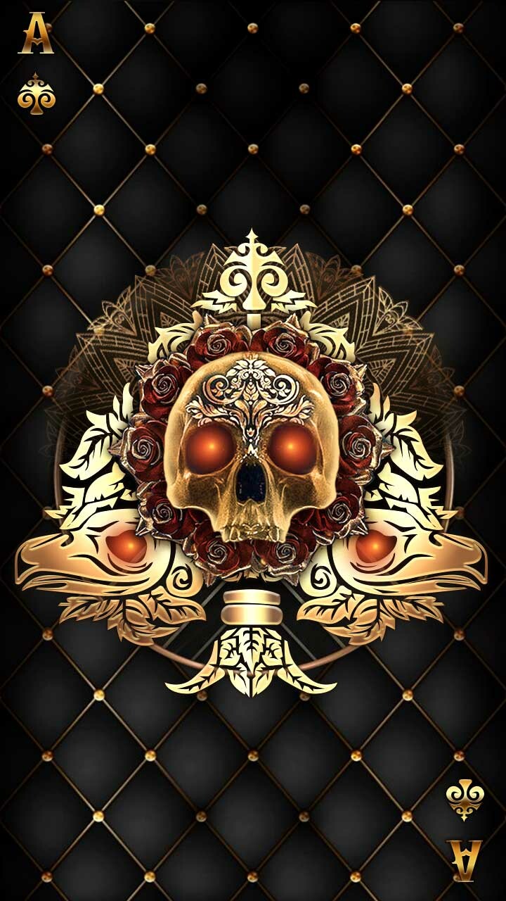 Golden Skull Wallpapers