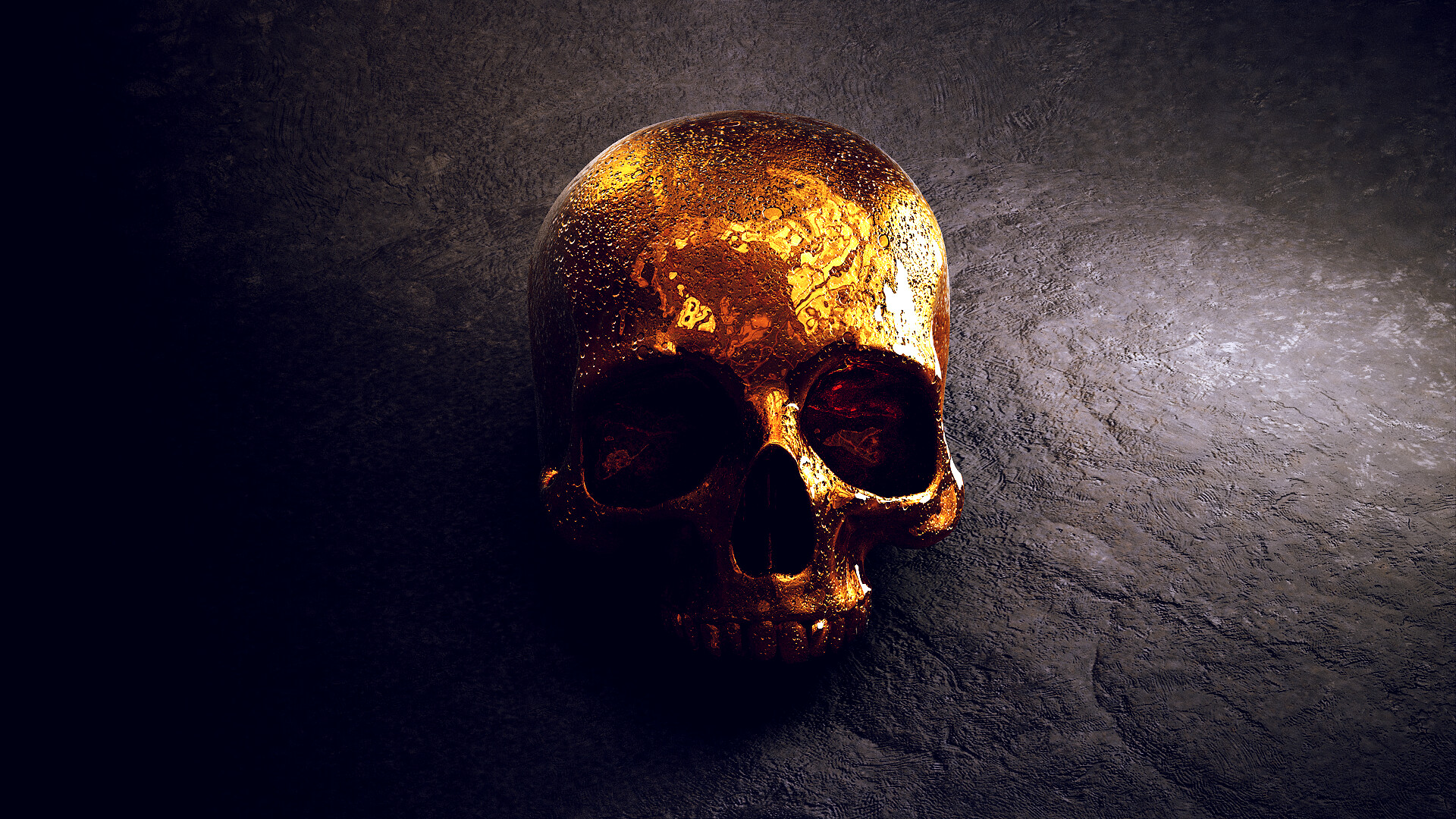 Golden Skull Wallpapers