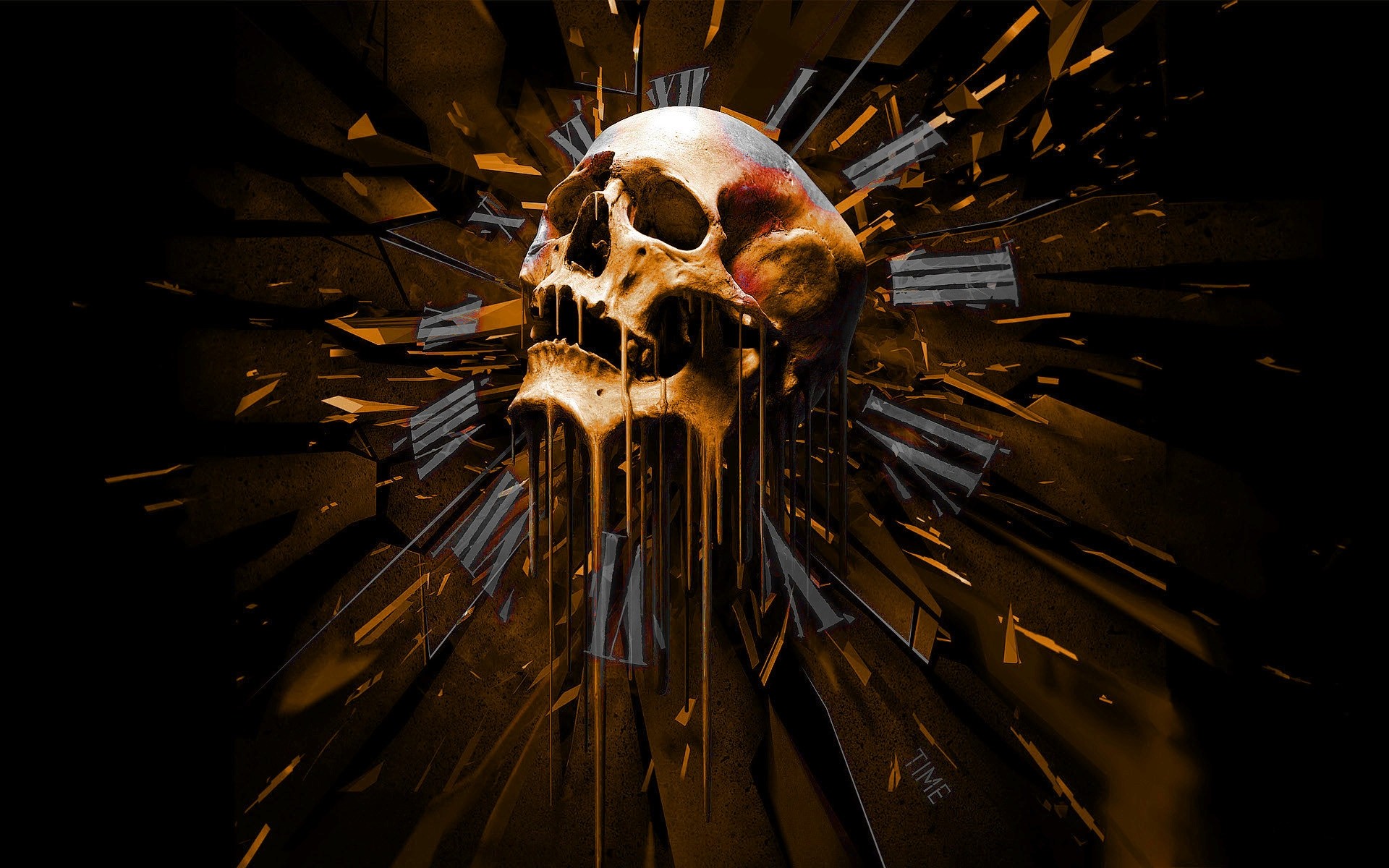 Golden Skull Wallpapers