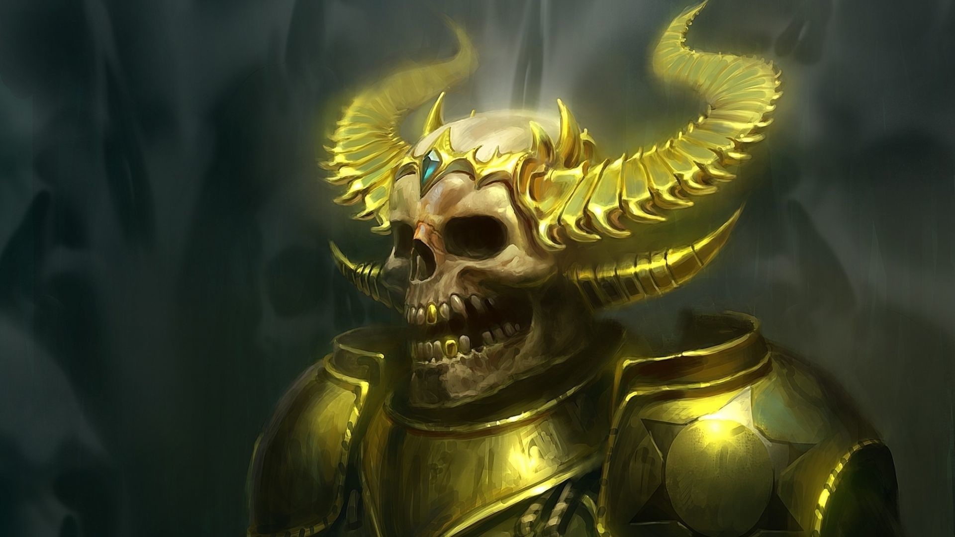 Golden Skull Wallpapers