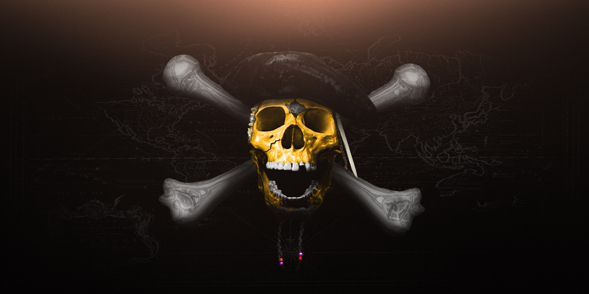 Golden Skull Wallpapers