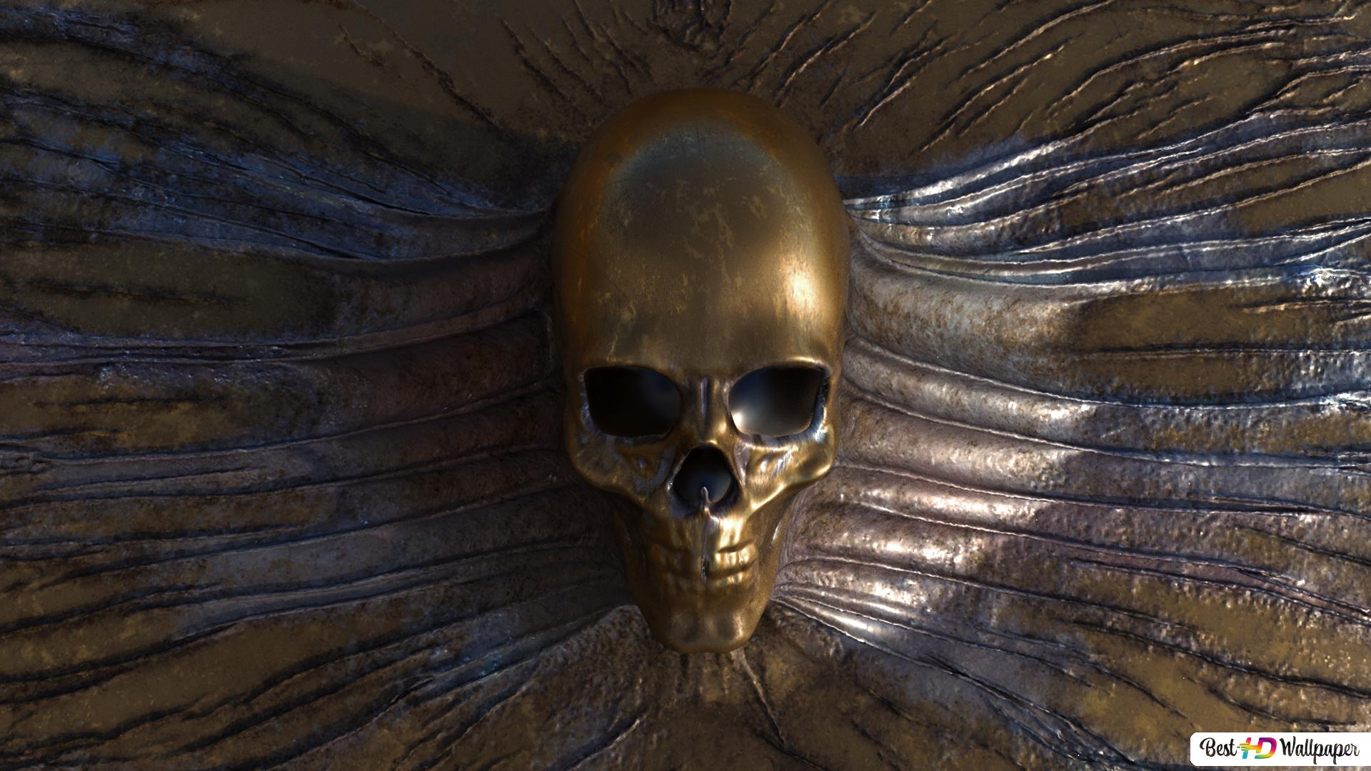 Golden Skull Wallpapers