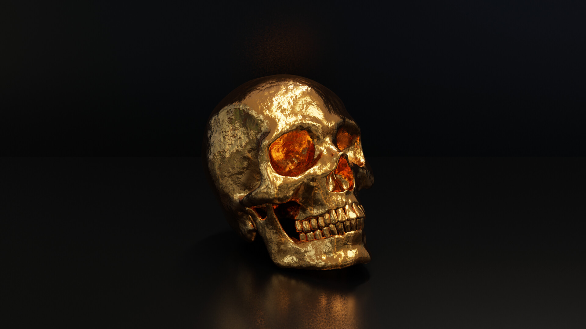 Golden Skull Wallpapers