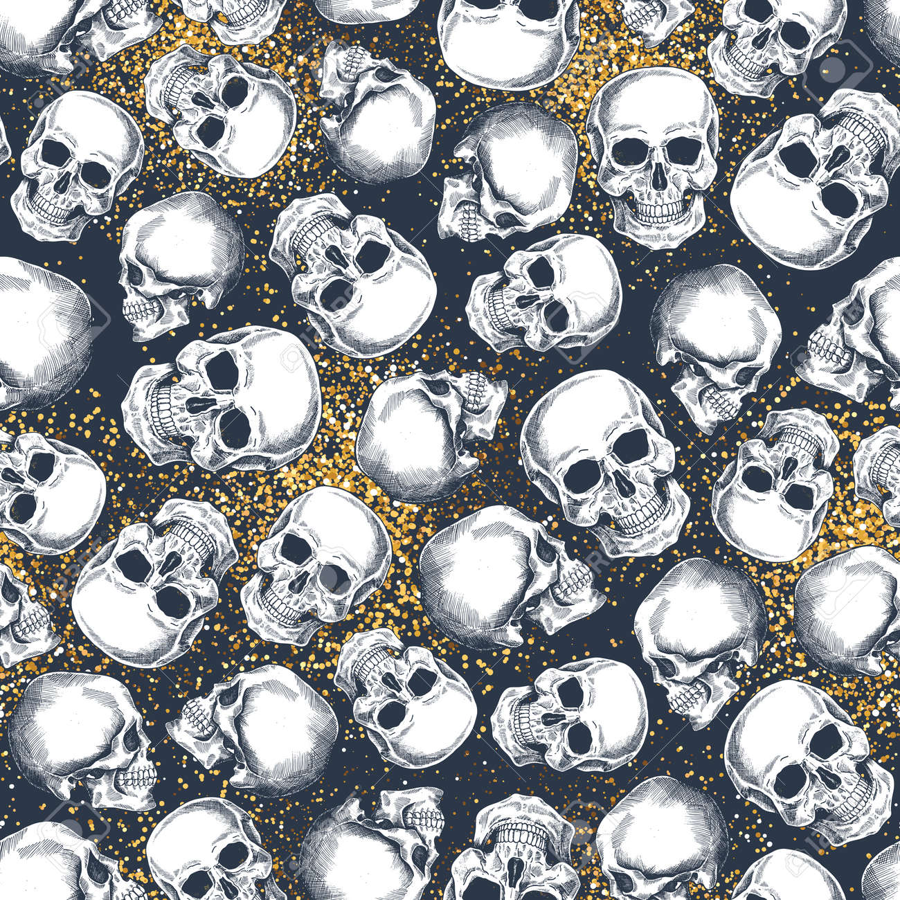 Golden Skull Wallpapers