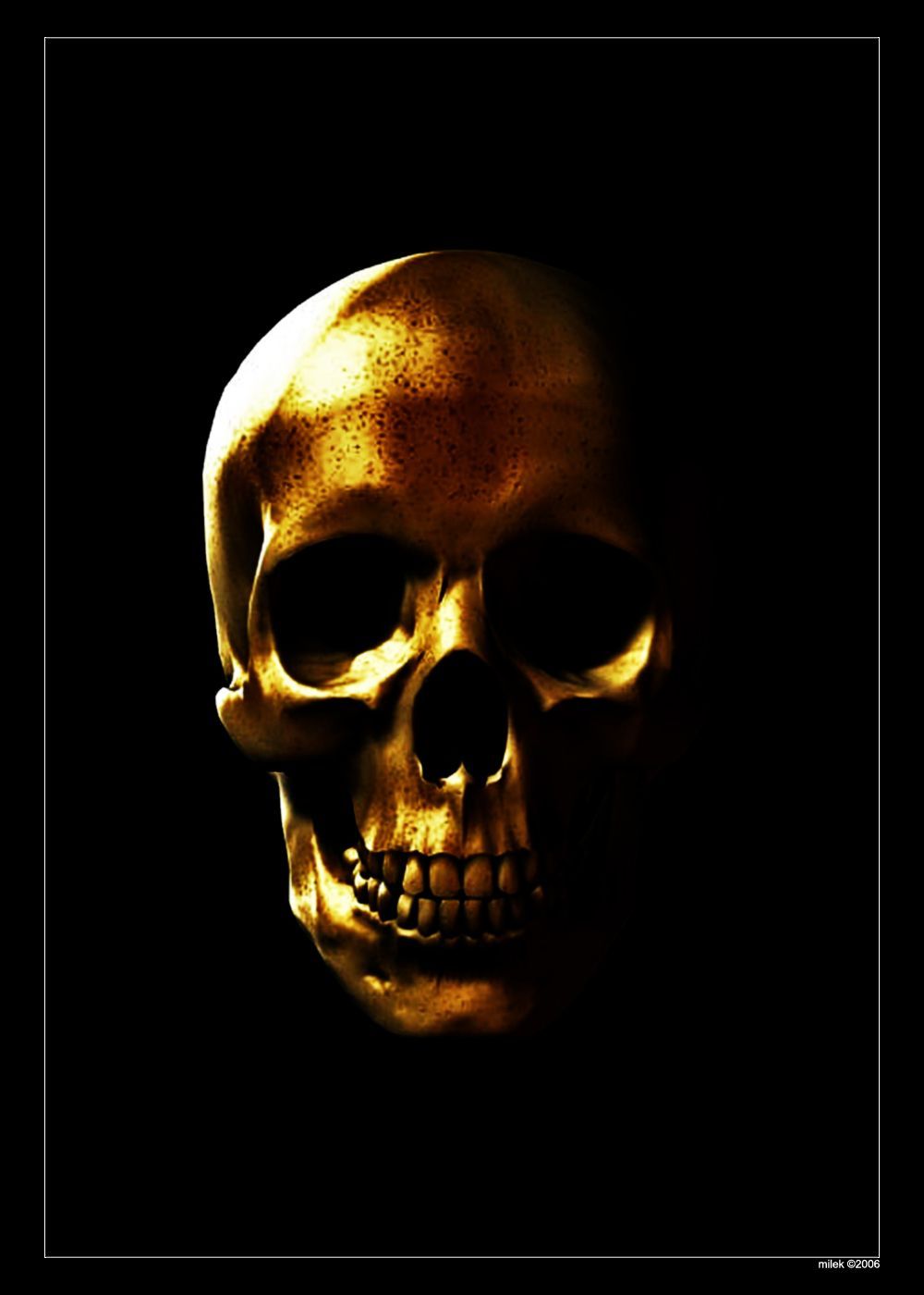 Golden Skull Wallpapers