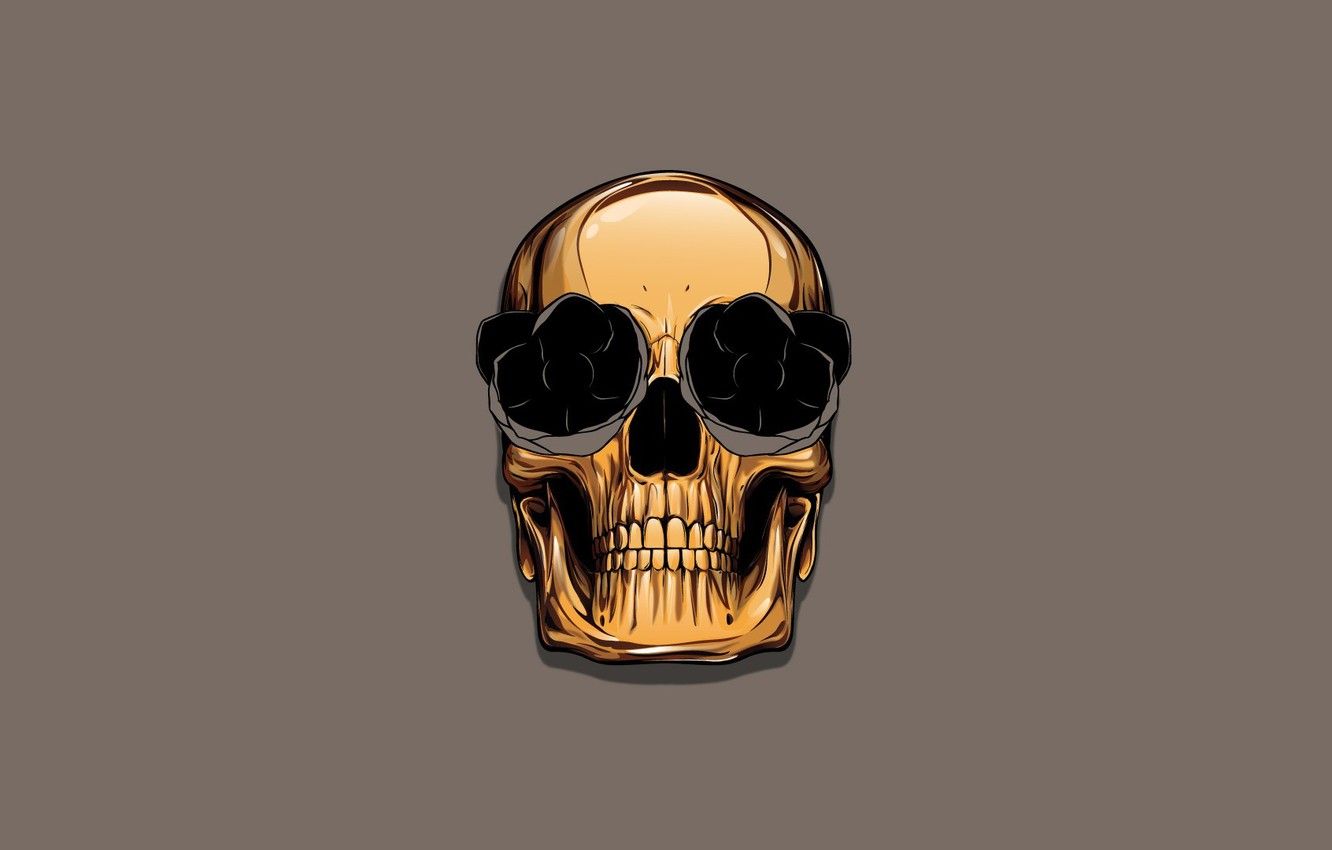 Golden Skull Wallpapers