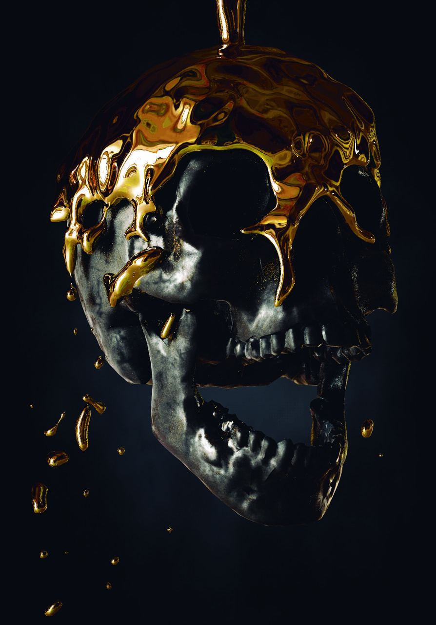 Golden Skull Wallpapers