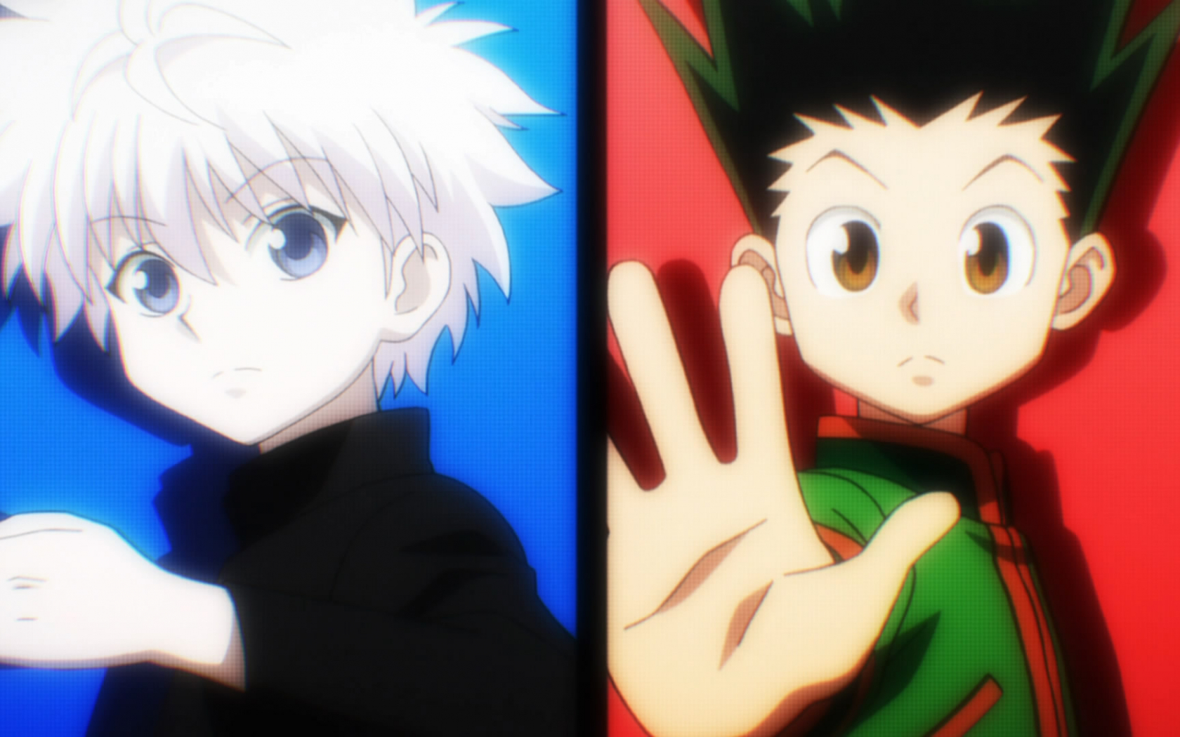 Gon And Killua Walking At A Beautiful Sunset Wallpapers