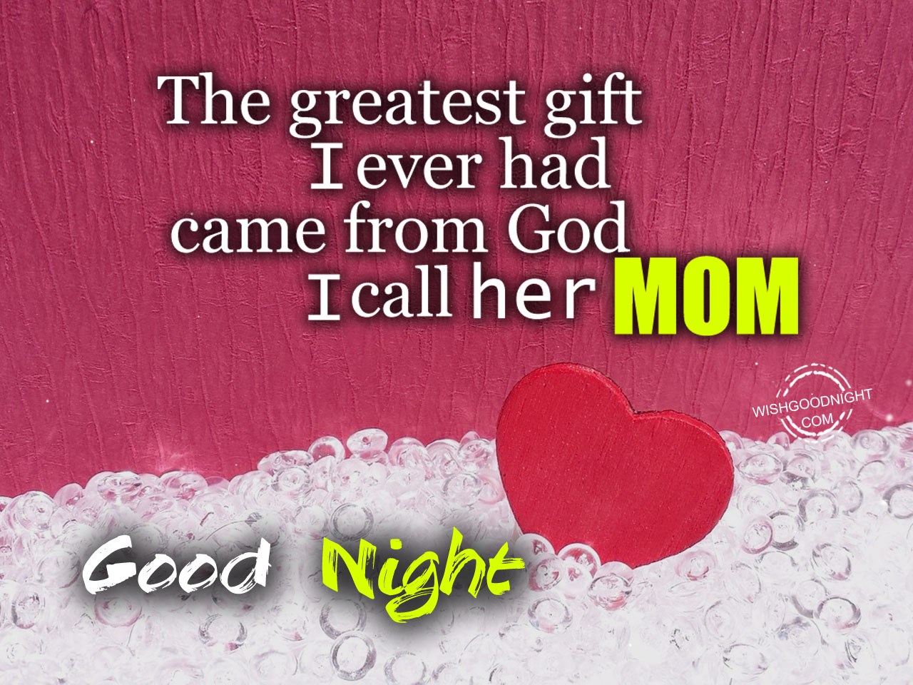 Good Night Mom Images Wallpapers