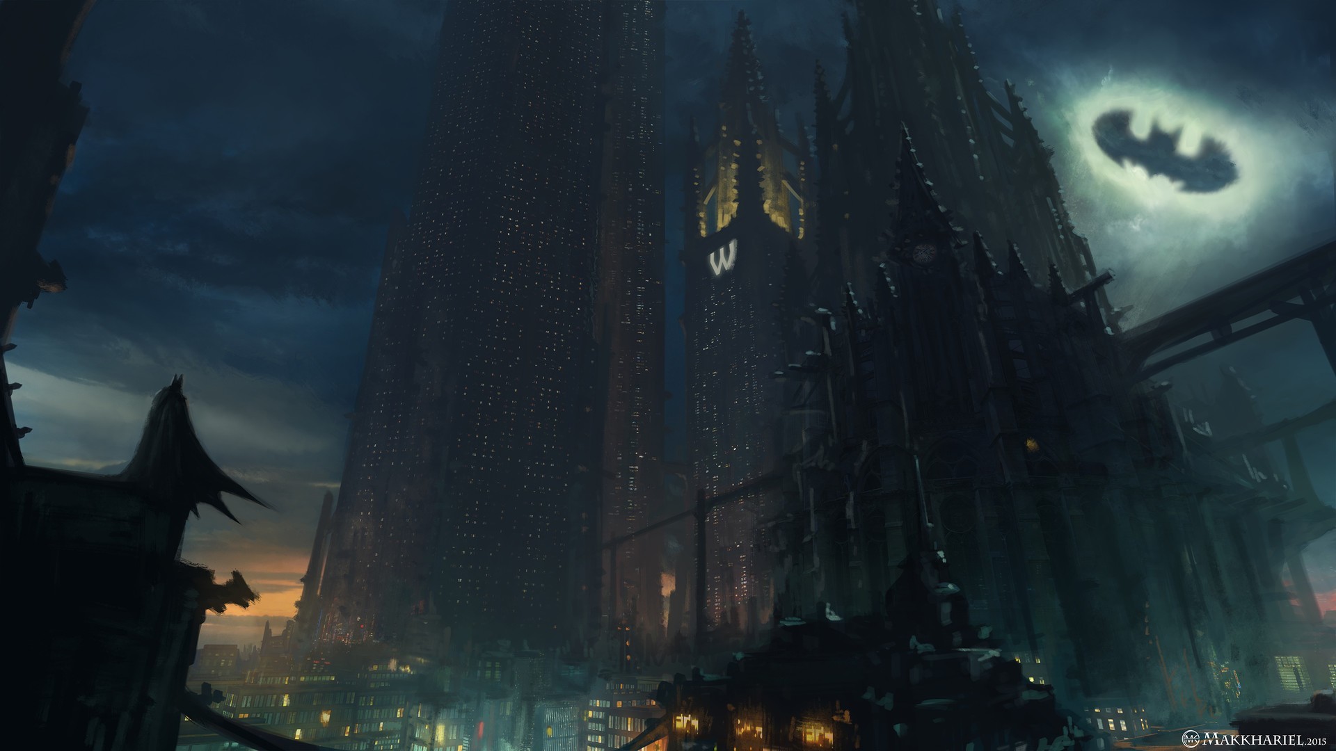 Gotham Towers Artwork Wallpapers