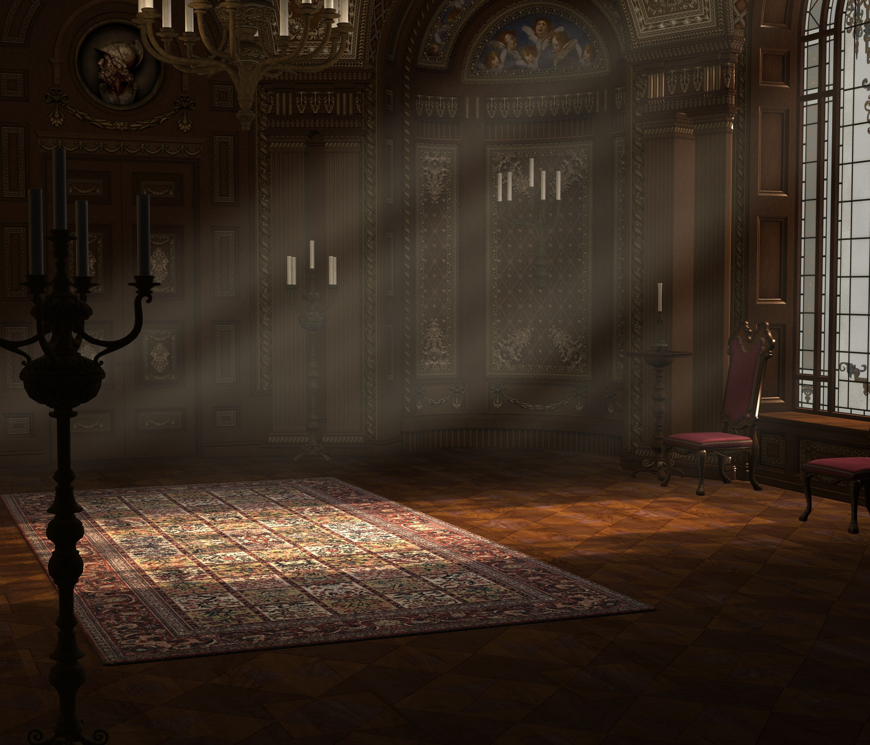 Gothic Ballroom Wallpapers