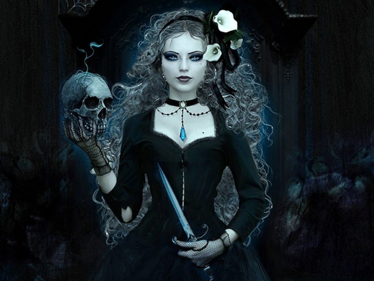 Gothic Witch Wallpapers