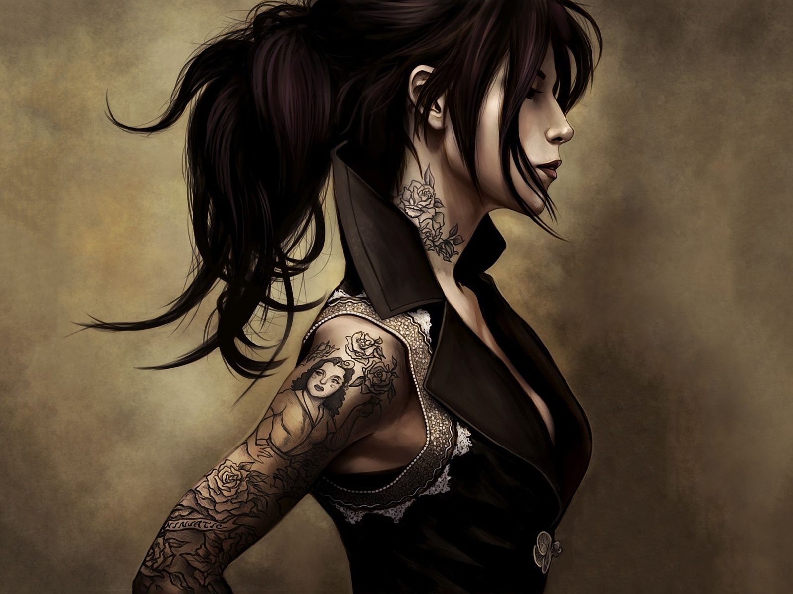 Gothic Woman Artistic Wallpapers