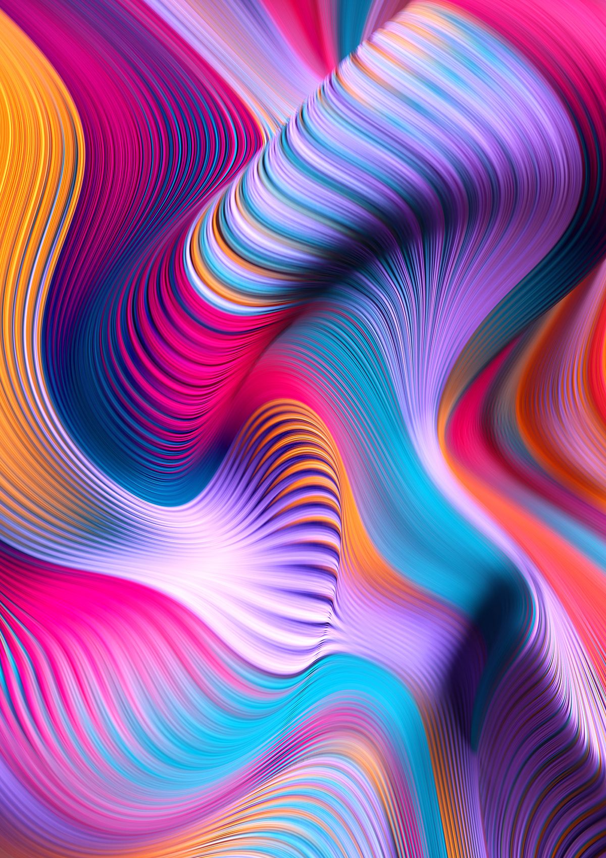 Gradient Flow Lines Wallpapers