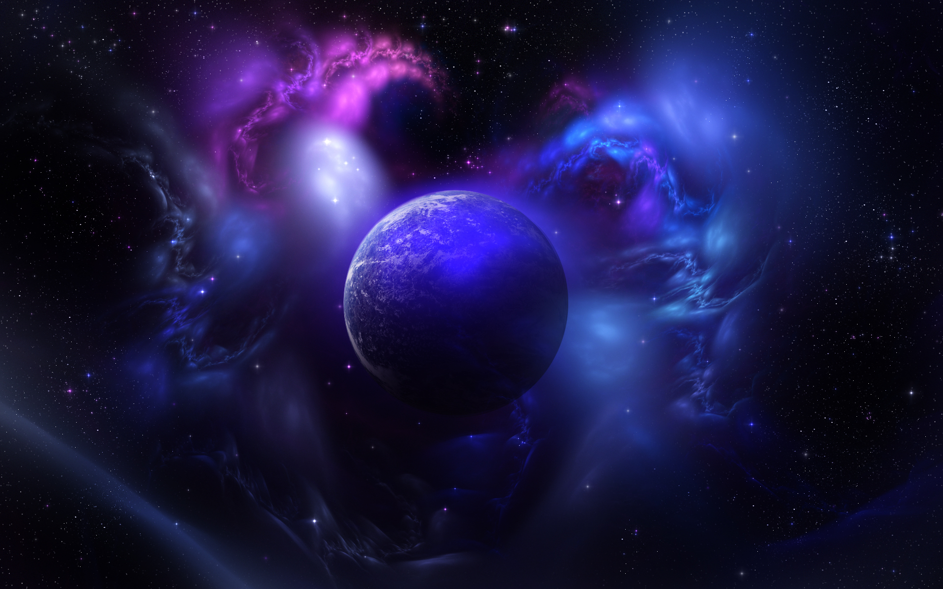 Gradient Sci Fi Planet Wallpapers