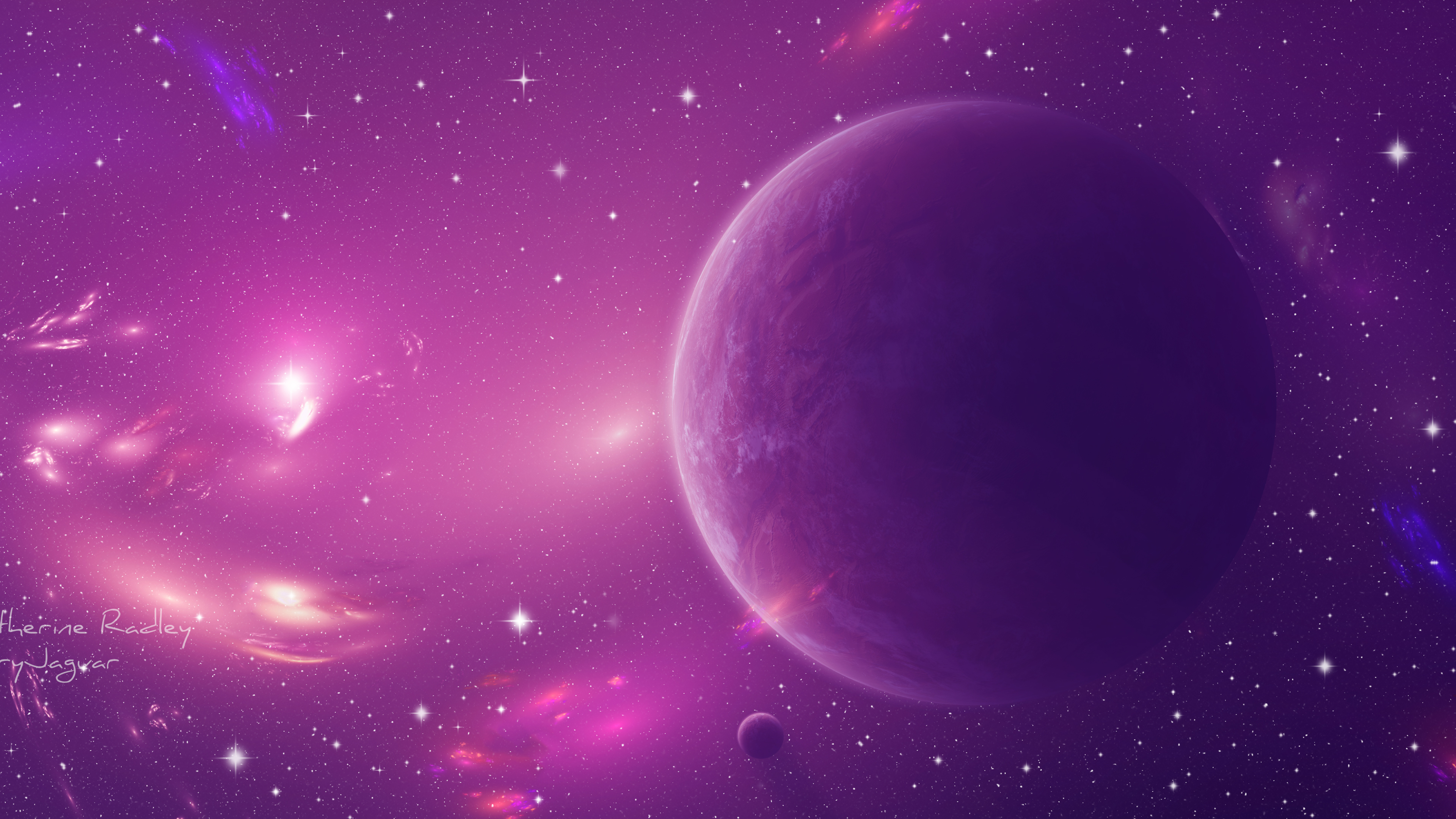 Gradient Sci Fi Planet Wallpapers