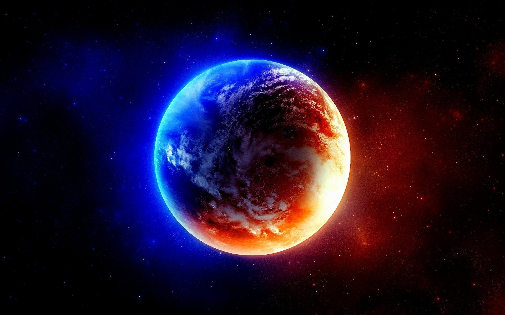 Gradient Sci Fi Planet Wallpapers