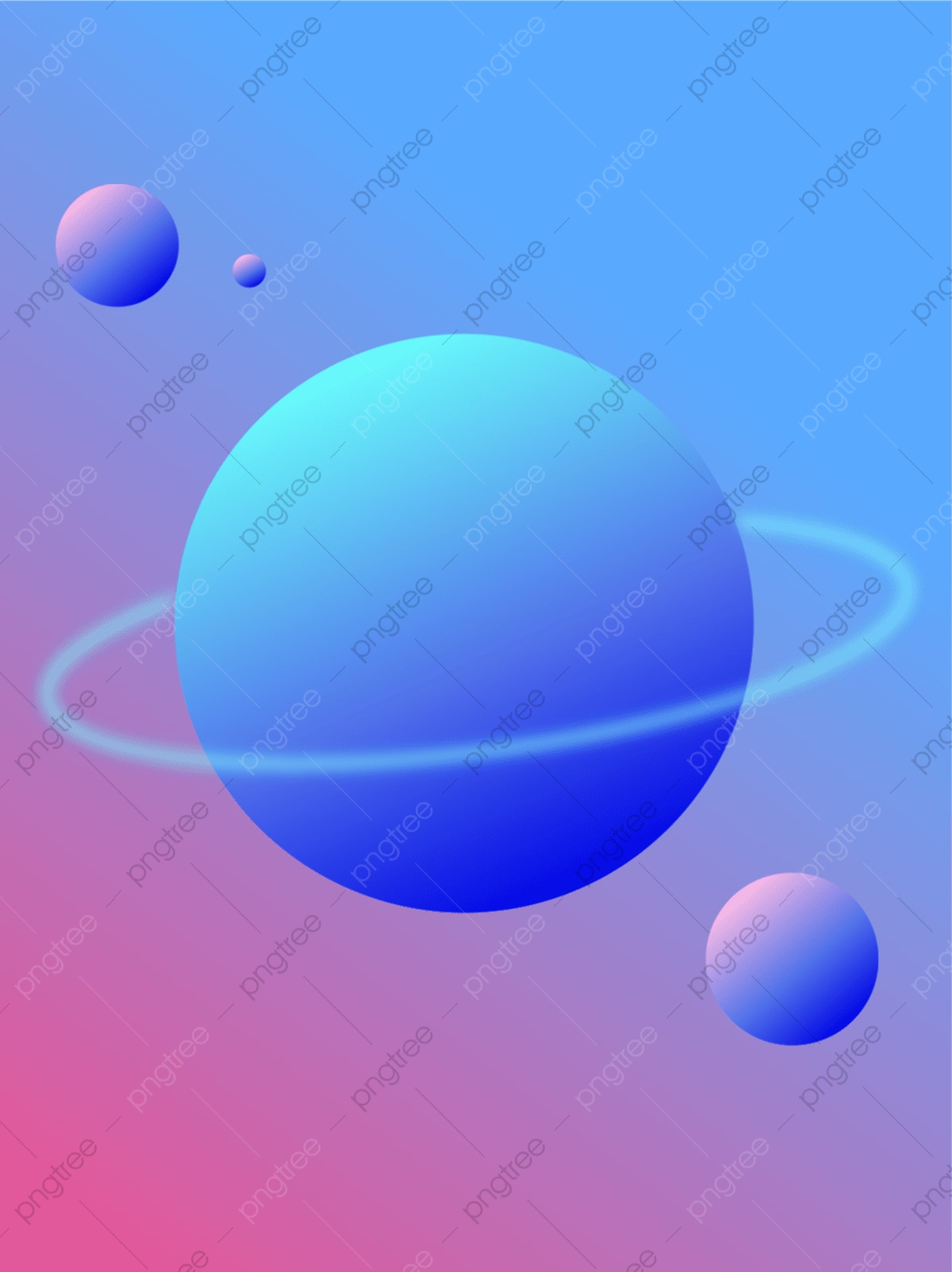 Gradient Sci Fi Planet Wallpapers