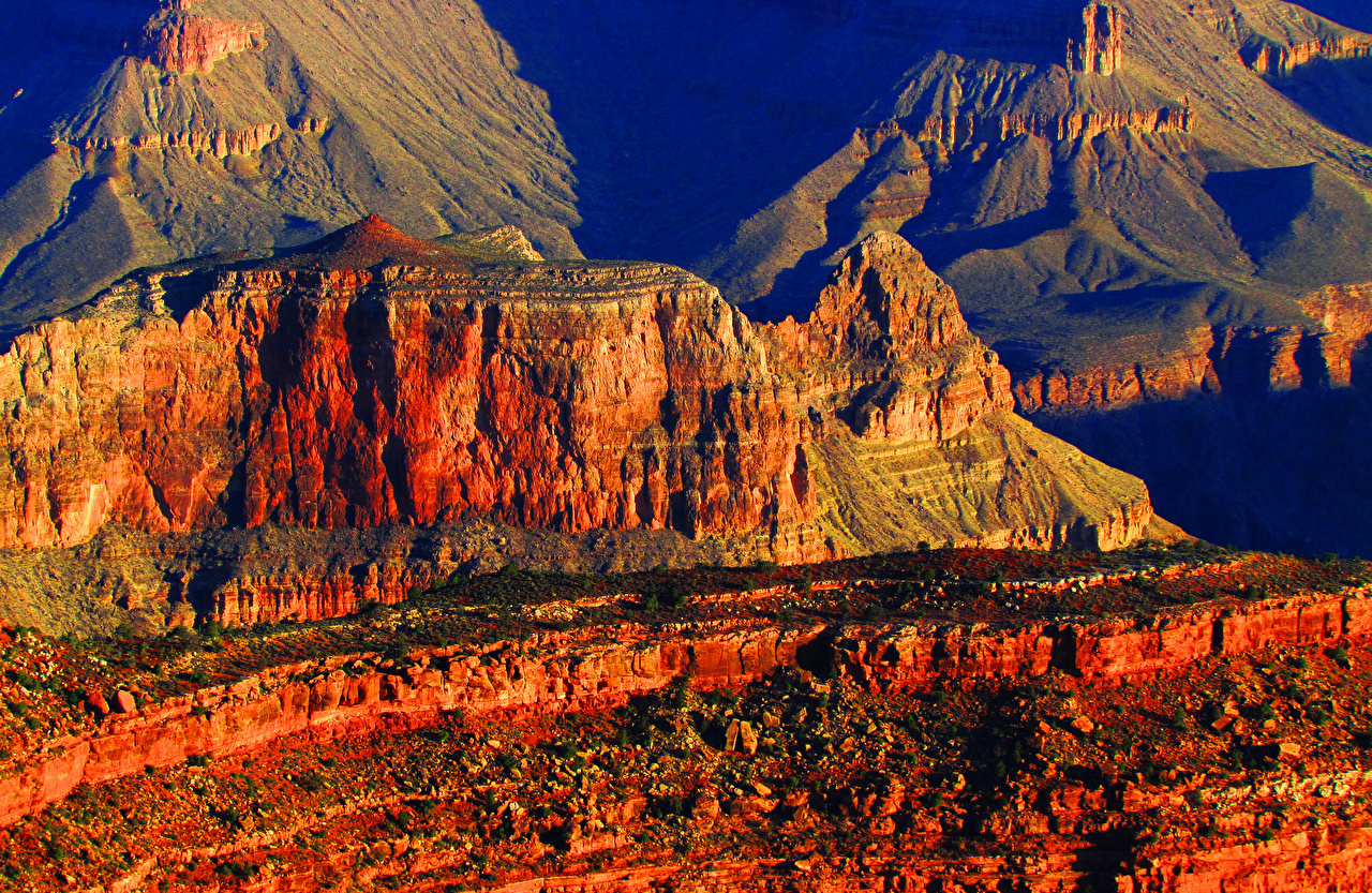 Grand Canyon Mountains In Sunset Wallpapers