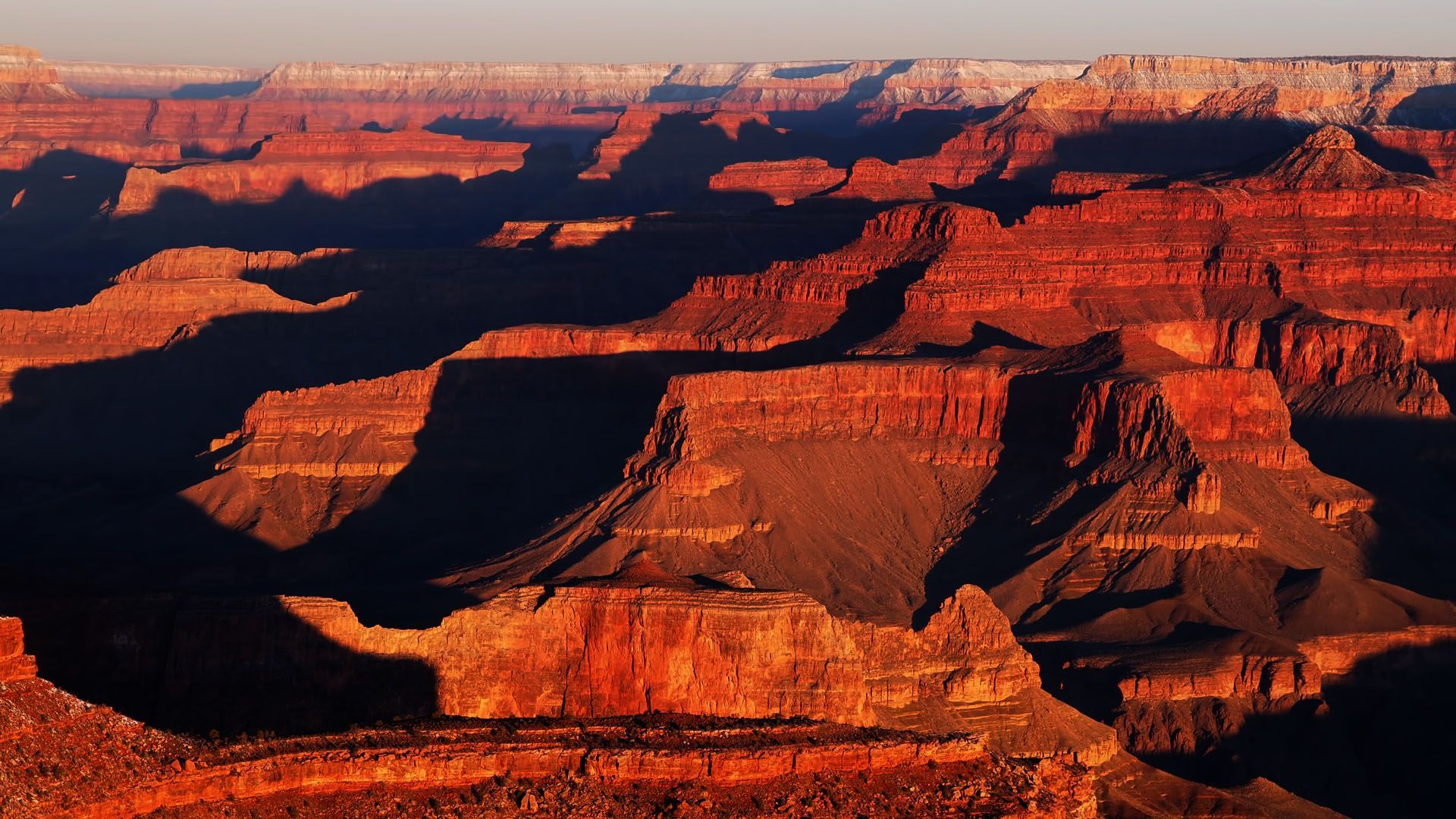 Grand Canyon Mountains In Sunset Wallpapers