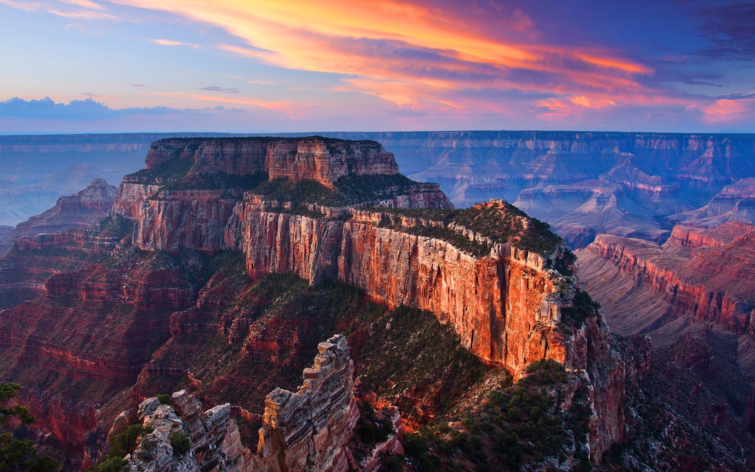 Grand Canyon Mountains In Sunset Wallpapers