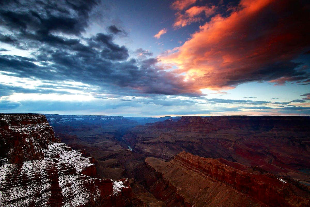 Grand Canyon Mountains In Sunset Wallpapers